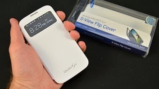 Samsung Galaxy S4 SView Flip Cover Unboxing amp Review [upl. by Neeli]