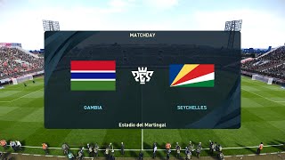 Gambia vs Seychelles 08062024 FIFA World Cup Qualification CAF PES 2021 [upl. by Middleton]