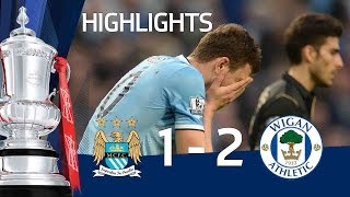 MANCHESTER CITY VS WIGAN ATHLETIC 12 Official goals and highlights FA Cup Sixth Round HD [upl. by Caritta]