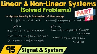 Linear and NonLinear Systems Solved Problems  Part 2 [upl. by Milissent]