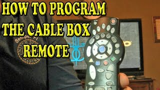 HOW TO PROGRAM A CABLE BOX REMOTE [upl. by Anival]