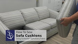 How To Sew Sofa Cushions [upl. by Enitsenre]