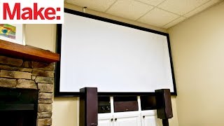 Crafted Workshop How To Build A DIY Projector Screen [upl. by Eedyak]