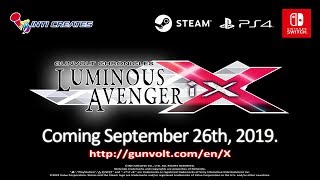 Gunvolt Chronicles Luminous Avenger iX  Official Trailer [upl. by Ecinerev]