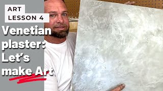 Venetian Plaster tutorial Metallic Stone Sample [upl. by Yuu767]