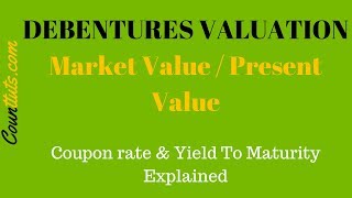 Debentures Valuation  Calculating Market Value PV of Debentures [upl. by Quarta]