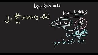 LogCosh Regression Intuition and Solution [upl. by Lincoln836]