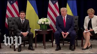 Watch live Trump meets with Ukraine’s Zelensky after release of rough transcript of July call [upl. by Prasad]