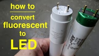 How To Convert T8 Fluorescent Lights to LED ● Explained in Simple Terms [upl. by Aya]