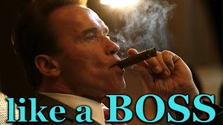 Arnold Schwarzenegger smoking cigars like a boss [upl. by Shelia]