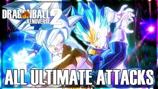 Dragon Ball Xenoverse 2  All Ultimate Attacks and Transformations w DLC Packs 110 [upl. by Auhsuj]