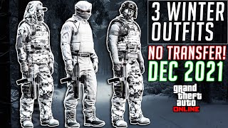 GTA 5 Online Winter Military Outfits After Patch 158 Tuners Clothing Glitches Not Modded Christmas [upl. by Sylvan100]