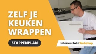 Hoe zelf je keukenkastjes wrappen [upl. by Griffin]