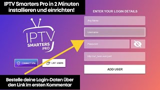 IPTV Smarters Pro installieren und einrichten – Einfache Schritte 2025 [upl. by Moguel]