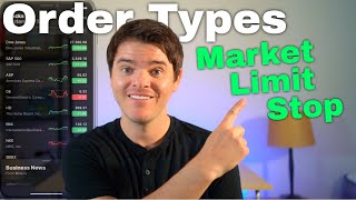 Stock Market Order Types Explained Market Limit Stop Stop Limit Trailing Stop [upl. by Wilkison593]