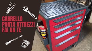 Costruzione carrello porta attrezzi da officina fai da te  building tool trolley DIY [upl. by Neelrahc]