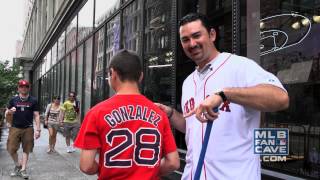 Adrian Gonzalez Hits Grounders to Fans [upl. by Naujahs]