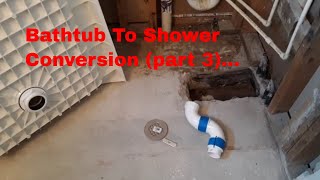 DIY  Bathtub To Shower Conversionpart 3 [upl. by Skelton668]