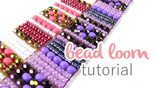 Beading on a Loom  Beginners Bead Weaving [upl. by Anasiul]