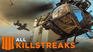 ALL SCORESTREAKS All Multiplayer Killstreaks Showcase amp Gameplay  Call of Duty Black Ops 4 [upl. by Elysia128]