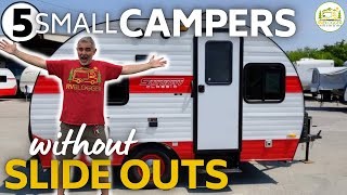 5 Small Campers with Bathrooms and No Slides [upl. by Fanechka]