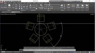 Crear matrices polares con Autocad 2018  2746  UPV [upl. by Emmett463]