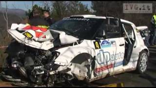 Robert Kubica car crash at Andora Rally 2611flv [upl. by Vere]