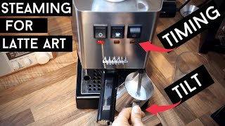 GAGGIA CLASSIC PRO Milk Steaming Hack [upl. by Suravart]