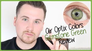 Air Optix Colors Contact Lenses Gemstone Green Review [upl. by Attenna]