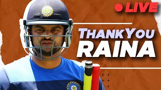 Celebrating SURESH RAINAs career  Cricket Aakash LIVE [upl. by Aruon]