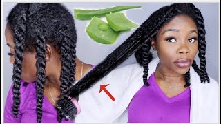 3 WAYS TO USE ALOE VERA FOR EXTREME HAIR GROWTH  MOISTURIZE DETANGLE PREPOO [upl. by Nyleahcim]