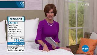 HSN  Bedding Essentials featuring Concierge Collection Anniversary 02052020  08 AM [upl. by Marilee]