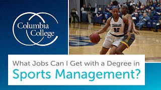 What Jobs Can I Get with a Degree in Sports Management [upl. by Esidarap]