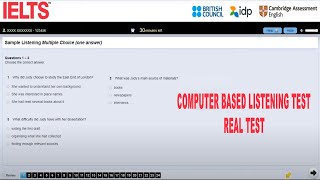 IELTS Computer Based Sample Listening Test  Full test [upl. by Ellerehs]