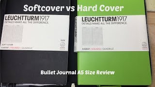 Softcover vs Hard Cover Leuchtturm 1917 A5 Square Grid [upl. by Lenoj]