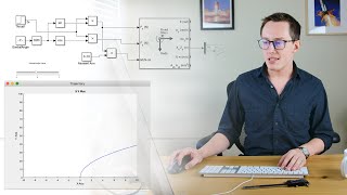 Modeling a Thrust Vectored Rocket In Simulink [upl. by Akoek422]