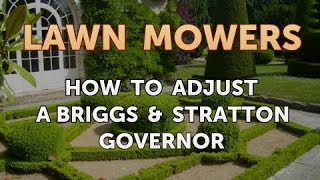 How To Fit Lawnmower Governor Springs Briggs And Stratton [upl. by Leinahtan]