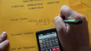 Heat amp Energy Unit Conversions [upl. by Emelun507]