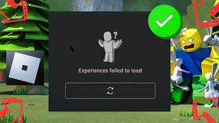 How To Fix Experiences Failed To Load Roblox 2023 [upl. by Aikkan]