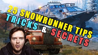 25 ESSENTIAL SnowRunner tips tricks amp secrets [upl. by Uri]