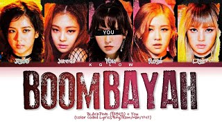 Karaoke BLACKPINK 블랙핑크 quotBOOMBAYAHquot Color Coded EngRomHan가사 5 Members [upl. by Hercules]