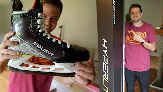 BAUER VAPOR HYPERLITE STICK amp SKATES UNBOXING [upl. by Mccandless]