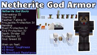 Netherite God Armor Minecraft Java 116 [upl. by Crist]