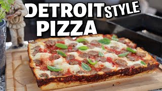 HOW TO MAKE THE EASIEST DETROIT STYLE PIZZA  At Home [upl. by Cad]