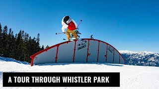 A Tour Through Whistler Terrain Park On Skis [upl. by Celtic109]