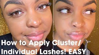 SUPER EASY IndividualCluster Lash Application Tutorial [upl. by Astera]