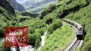 Flam The most beautiful train journey in the world BBC News [upl. by Jewett]