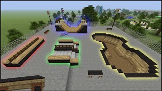 Minecraft Tutorial How To Make A Skate Park [upl. by Hobard]