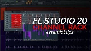 FL Studio 20 Basics  The Channel Rack Step Sequencer [upl. by Mccahill808]