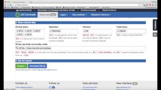 Using UN Comtrade [upl. by Mathe]